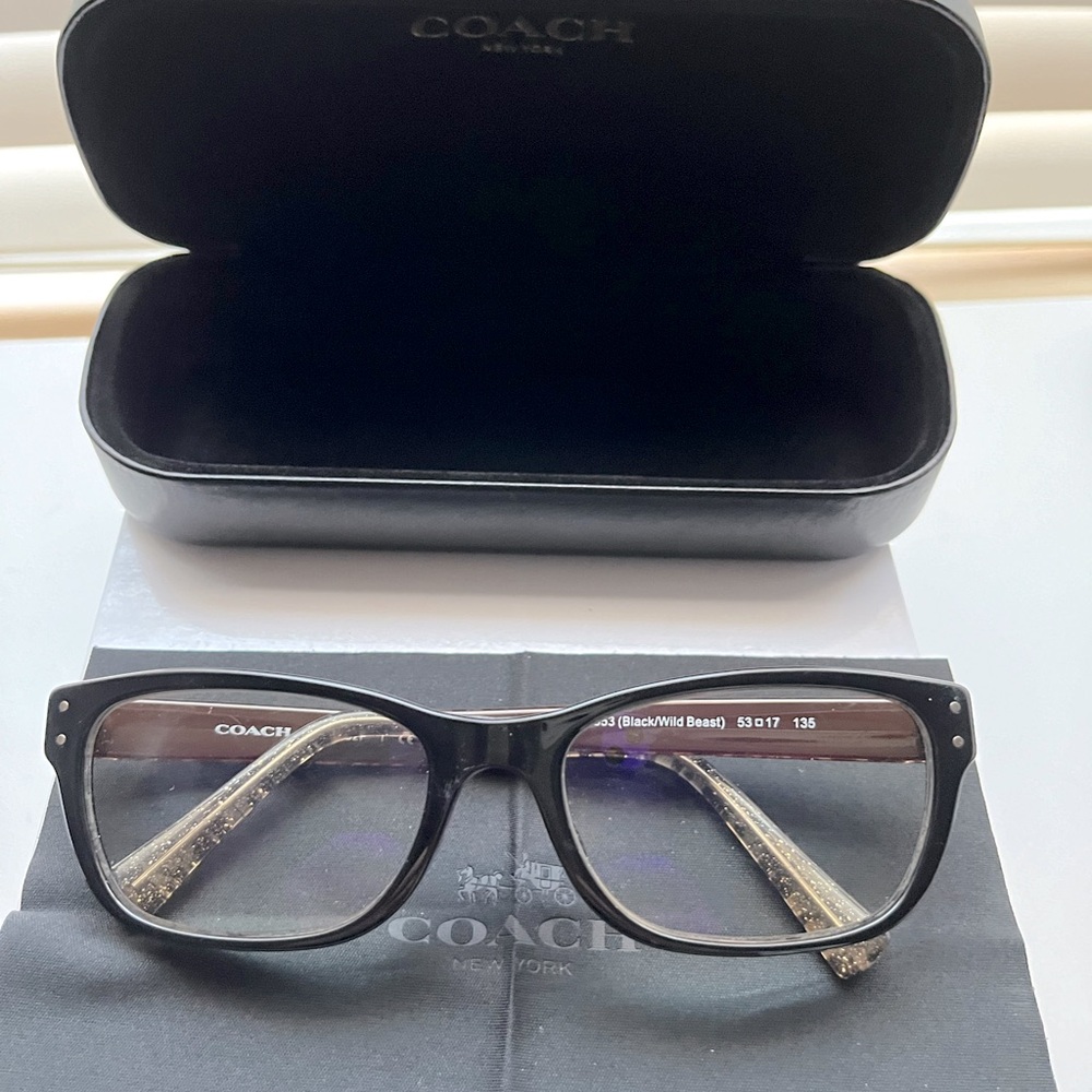 Coach Black/Wild Beast Prescription Eyewear.